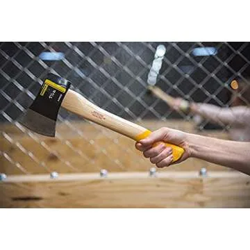 Shopro ROK Axe Throwing League Hatchet - 1.5lbs Camp Axe, 14" Wood Handle