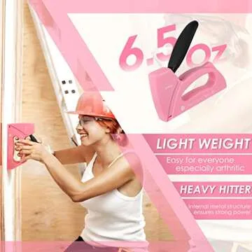 Light Duty Pink Staple Gun for Creative Women