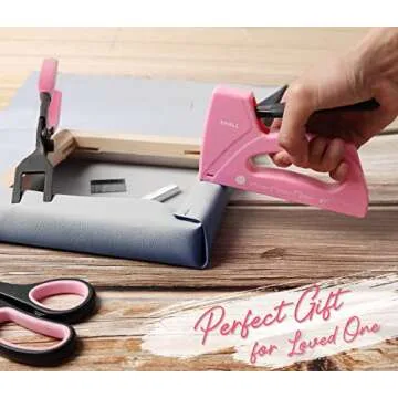 Light Duty Pink Staple Gun for Creative Women