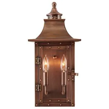 Vintage Copper Dimmable Lantern - Timeless Outdoor Lighting