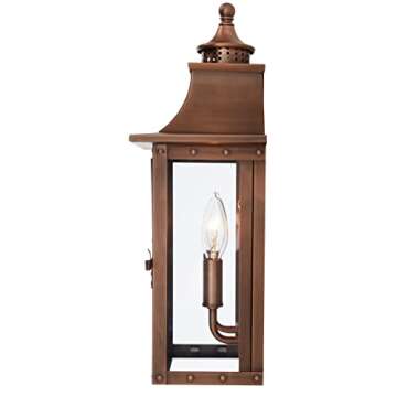 Vintage Copper Dimmable Lantern - Timeless Outdoor Lighting