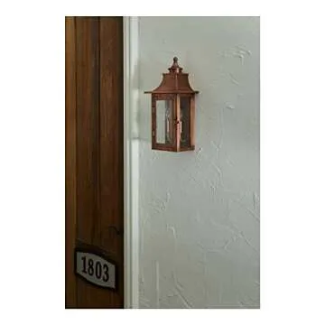 Vintage Copper Dimmable Lantern - Timeless Outdoor Lighting