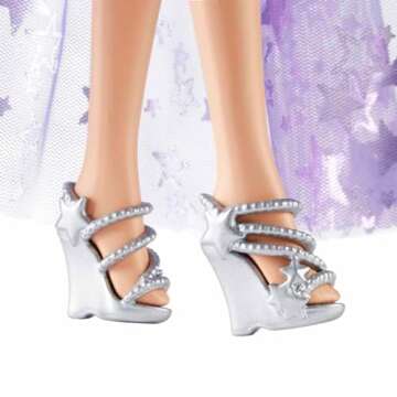 Barbie A Touch of Magic Fashion Doll, Malibu with Wing-Detailed Dress, 7-inch Long Colorful Hair, 2 Fantasy Pets & Accessories