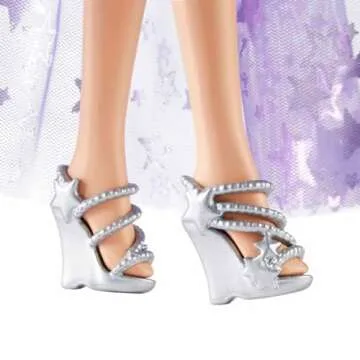 Barbie A Touch of Magic Fashion Doll, Malibu with Wing-Detailed Dress, 7-inch Long Colorful Hair, 2 Fantasy Pets & Accessories