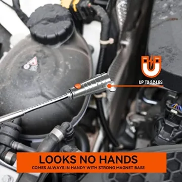 Extendable Magnetic Flashlight & Pickup Tool for Men