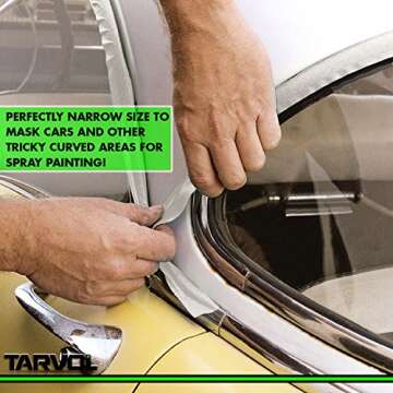 Masking Tape (Huge Pack of 6) Each Roll is ¾ x 33 Yards - Approved for Interior or Exterior Use - Easy to Write On - Industrial or Household Use