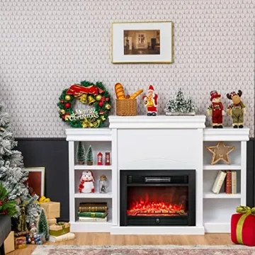 Elegant Tangkula 70 Inch Freestanding Mantel Stand