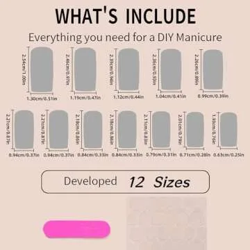 Green Press on Nails Long Square RIICFDD French Tip Fake Nails Heart Charms Full Cover Stick on Nails with Cute Frog ＆ Big Strawberry Designs Acrylic Cute False Nails for Women Girls 24Pcs