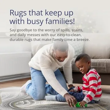 Stylish Abani 4' x 6' Metallic Grey & Gold Area Rug