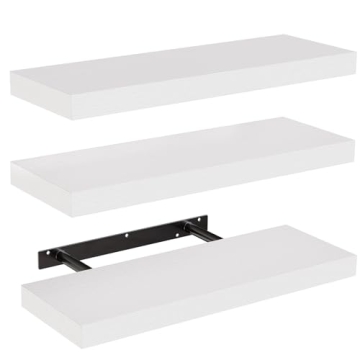 AMADA HOMEFURNISHING Floating Shelves - Set of 3