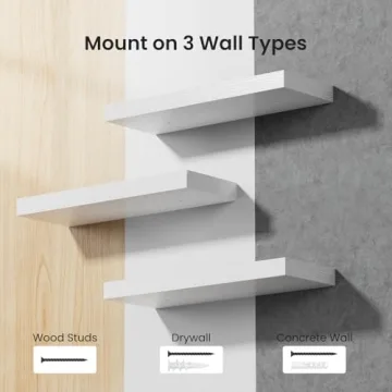 AMADA HOMEFURNISHING Floating Shelves - Set of 3