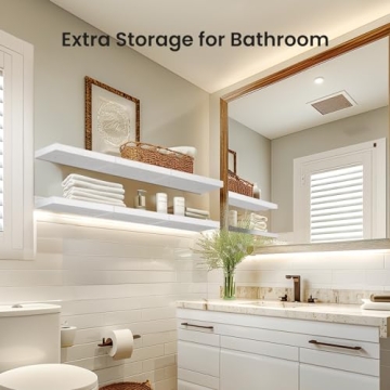 AMADA HOMEFURNISHING Floating Shelves - Set of 3