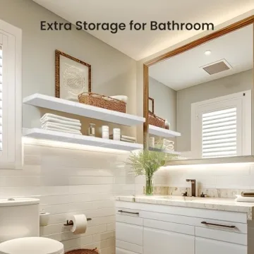 AMADA HOMEFURNISHING Floating Shelves - Set of 3