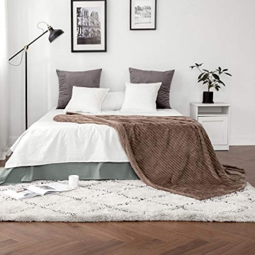 MIULEE Soft Lightweight Fleece Blanket for All Seasons