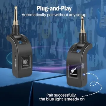 Wireless Guitar Transmitter Receiver for Instruments