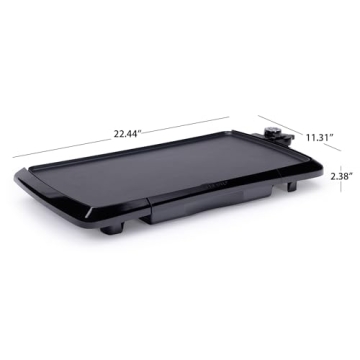 Presto Electric Griddle with Cool Touch & Nonstick Surface