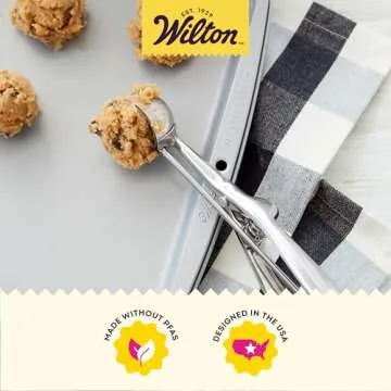 Wilton Stainless Steel Cookie Scoop for Uniform Cookies