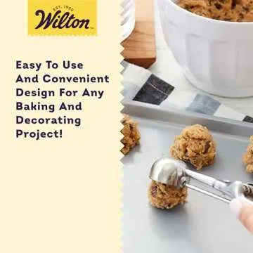 Wilton Stainless Steel Cookie Scoop for Uniform Cookies