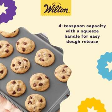 Wilton Stainless Steel Cookie Scoop, 1 Count (Pack of 1), Silver