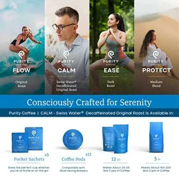 Purity Coffee CALM Decaf - Organic Specialty Pods - 12 ct