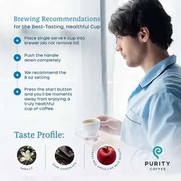 Purity Coffee CALM Decaf - Organic Specialty Pods - 12 ct