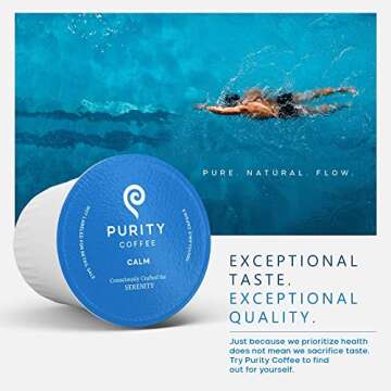 Purity Coffee CALM Decaf - Organic Specialty Pods - 12 ct