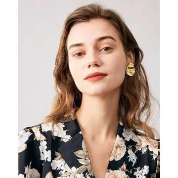 Shop INNERDIVA Irregular Geometric Gold Earrings for Women