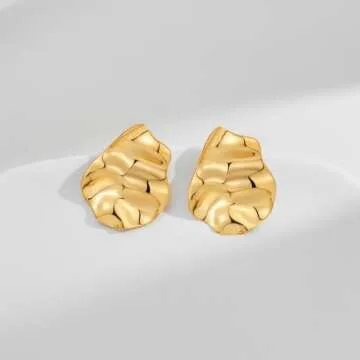 Shop INNERDIVA Irregular Geometric Gold Earrings for Women