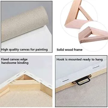 SKYSUKEY Foggy Forest Watercolor Wall Art Set of 3