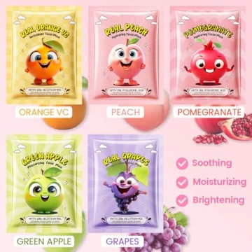 Kids' Spa Party: Kaely 10 Fruit Face Masks Set
