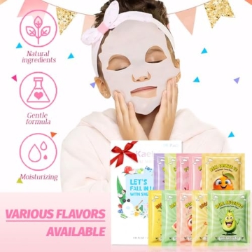 Kids' Spa Party: Kaely 10 Fruit Face Masks Set