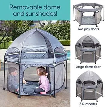 Versatile hiccapop 53” PlayPod Outdoor Baby Playpen