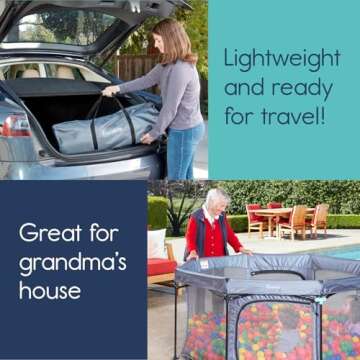 Versatile hiccapop 53” PlayPod Outdoor Baby Playpen