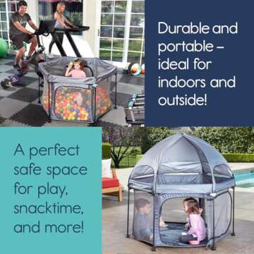 Versatile hiccapop 53” PlayPod Outdoor Baby Playpen