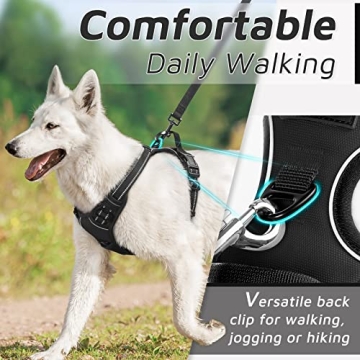 Eagloo Dog Harness Adjustable No Pull for Large Dogs