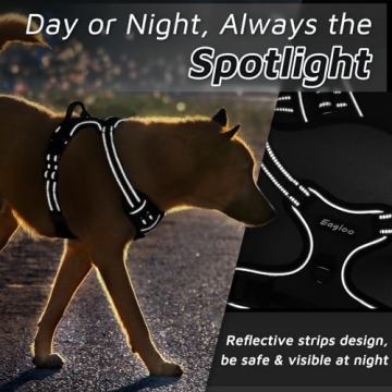 Eagloo Dog Harness Adjustable No Pull for Large Dogs