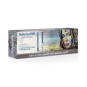 BaBylissPRO BaBylissPRO Nano Titanium 1" Ultra-Thin Flat Iron & 1" Wand - Prepack, 1 ct.