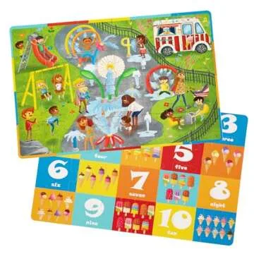 Upbounders Splash Parks and Ice Cream Cones - Double-Sided 24 Piece Kids Puzzle - Colorful Preschool...