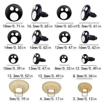 120pcs Safety Eyes for Crafts - Variety & Quality