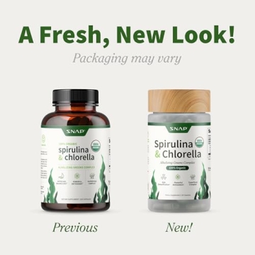 Organic Spirulina Chlorella Capsules Boost Energy & Health