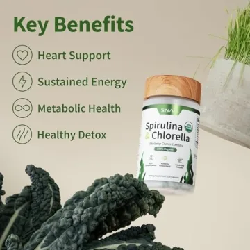 Organic Spirulina Chlorella Capsules Boost Energy & Health