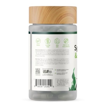 Organic Spirulina Chlorella Capsules Boost Energy & Health