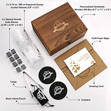 Whiskey Stones Gift Set for Men – Perfect for Gifting