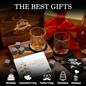Whiskey Stones Gift Set for Men – Perfect for Gifting