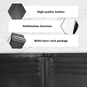Frienda DIY Sublimation Wallets for Men & Women