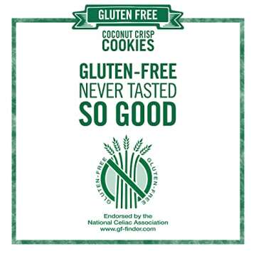 Tate's Bake Shop Gluten Free Coconut Crisp Cookies, Gluten Free Cookies, 7 oz