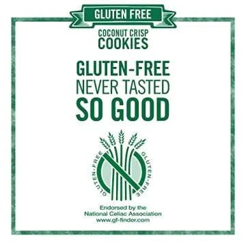 Tate's Bake Shop Gluten Free Coconut Crisp Cookies, Gluten Free Cookies, 7 oz