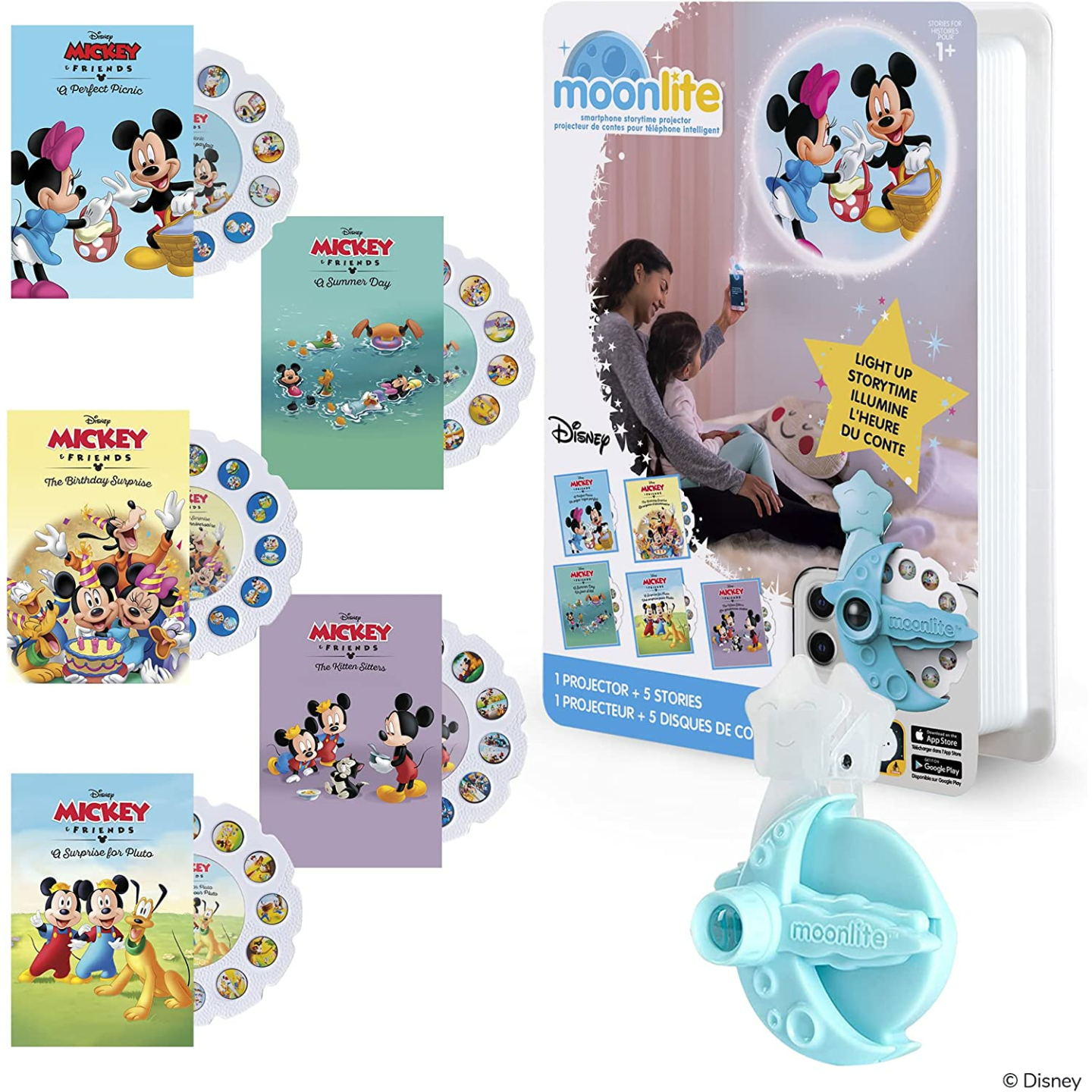 Mickey Mouse Mini Projector with 5 Stories for Kids