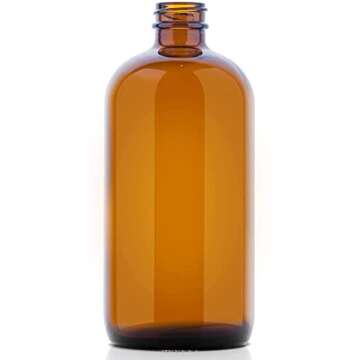 CULINAIRE Culinare 16 oz Glass Amber Spray Bottles for Essential Oil Solutions, Dark Continuous Spray Bottle for Cleaning, Beauty, Hair Care, Aromatherapy, Plant Mister, 2 Pack