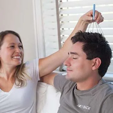 Body Back Scalp Massager, Head Scratcher, Manual Head Massager for Stress Relief, Relaxing Scalp Scratcher, Tingler for Gentle Hair Stimulation (1 Pack, Color Varies)